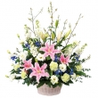 滋賀県大津市花市商店の花　アレンジメント（お供え）