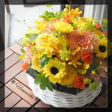 明るいyellow&amp;orange・・・｜「花市」　（滋賀県大津市の花キューピット加盟店 花屋）のブログ