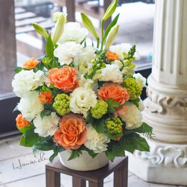 White &amp; Orange・・・｜「花市」　（滋賀県大津市の花キューピット加盟店 花屋）のブログ