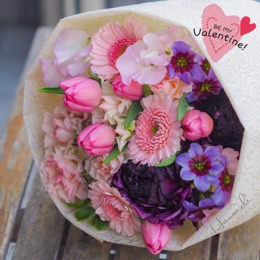 花でバレンタイン・・・｜「花市」　（滋賀県大津市の花キューピット加盟店 花屋）のブログ