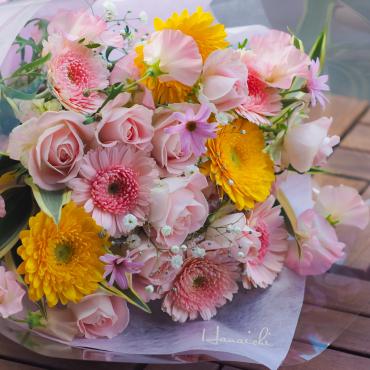 かわいいガーベラのbouquet・・・｜「花市」　（滋賀県大津市の花キューピット加盟店 花屋）のブログ