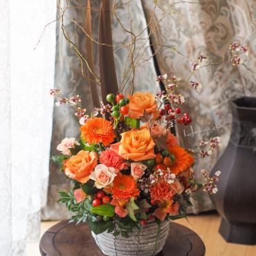 vividなオレンジで・・・｜「花市」　（滋賀県大津市の花キューピット加盟店 花屋）のブログ