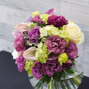 シックな紫の・・・｜「花市」　（滋賀県大津市の花キューピット加盟店 花屋）のブログ