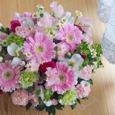 かわいいピンク系で・・・｜「花市」　（滋賀県大津市の花キューピット加盟店 花屋）のブログ