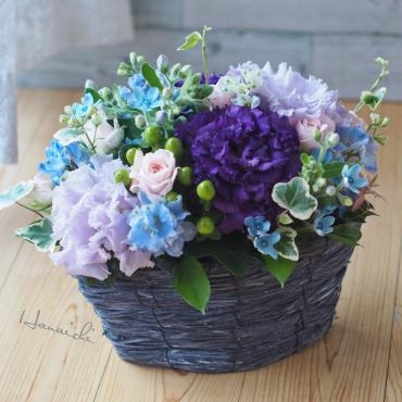 水色と紫の・・・｜「花市」　（滋賀県大津市の花キューピット加盟店 花屋）のブログ